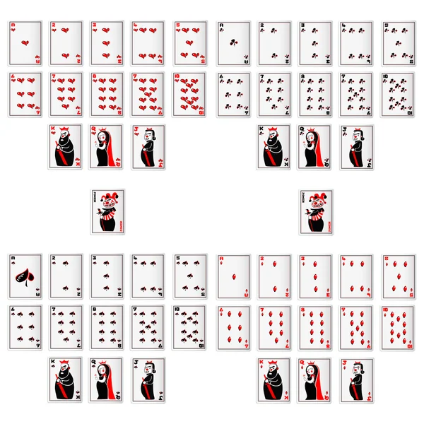 Vektorové hrací karta — Stockový vektor