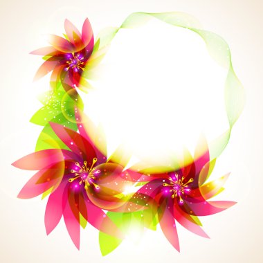 Colorful Flower Vector clipart