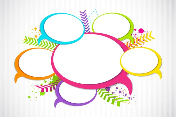 Colorful Chat Bubble — Stock Vector