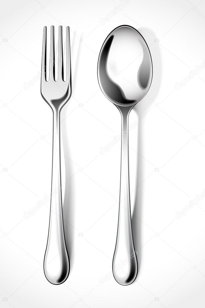 Fork And Spoon Stock Vector By ©stockshoppe 9301218, 44% OFF