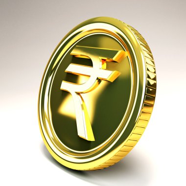 Rupee Gold Coin clipart