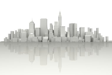 3d City Scape clipart