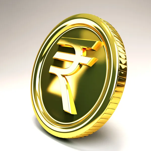 Рупія золота монета — стокове фото
