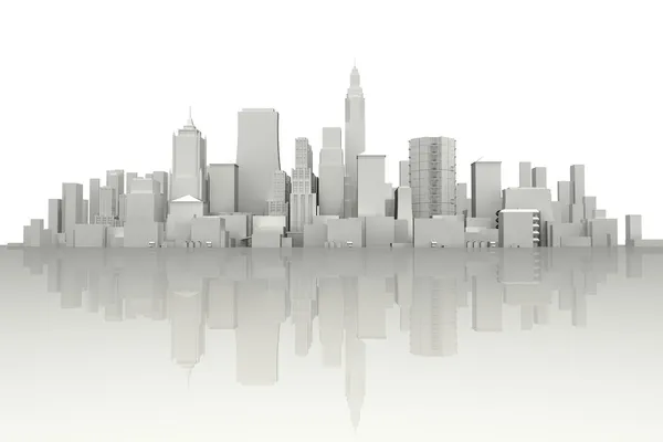 3D City Scape — Stockfoto