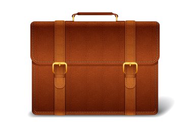 Vector Leather Briefcase clipart