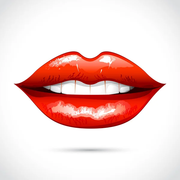 Lèvres vectrices — Image vectorielle