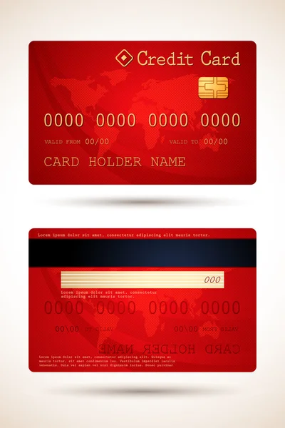 Vektör kredi kartı — Stok Vektör
