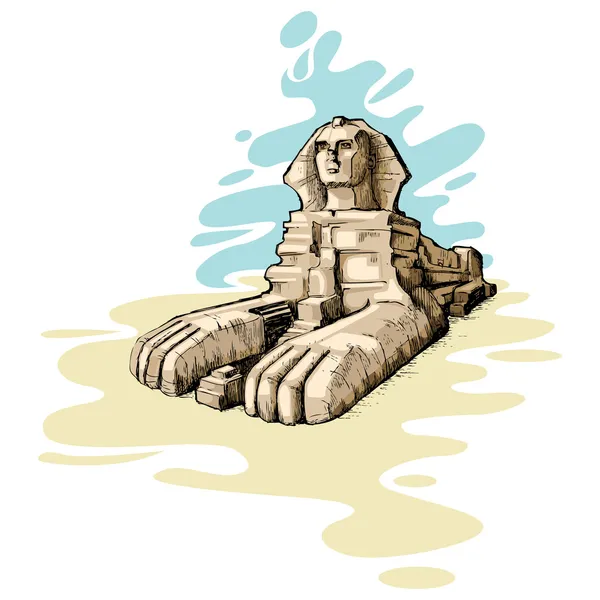 Le grand sphinx — Image vectorielle