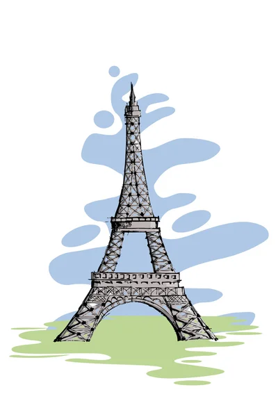 Torre Eiffel — Vector de stock