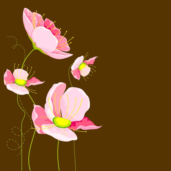Φρέσκα λουλούδια — Διανυσματικό Αρχείο
