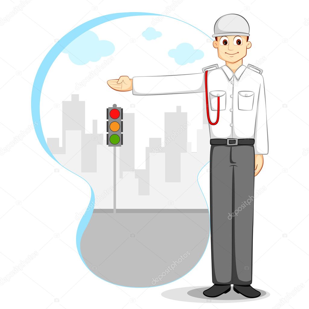 Vector Traffic Police Stock Vector Image By ©stockshoppe 9661585