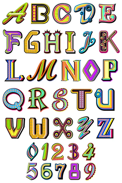 다채로운 알파벳 — 스톡 벡터