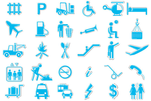 Transport Symbol Icon Set