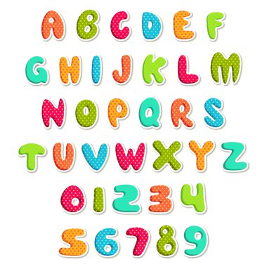 Colorful Alphabet clipart