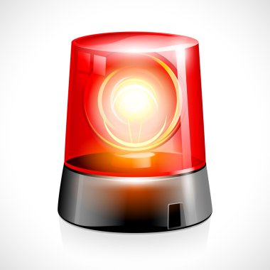 Red Flashing Emergency Light clipart