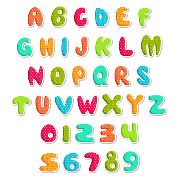 Alphabet coloré — Image vectorielle