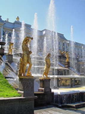 Fountain of St. Petersburg clipart