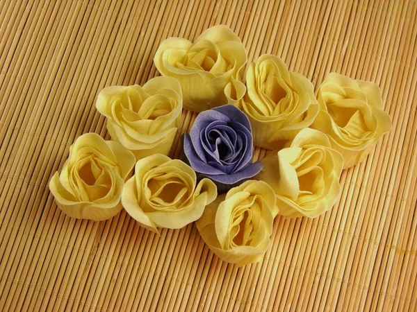 stock image Colorful paper soap roses