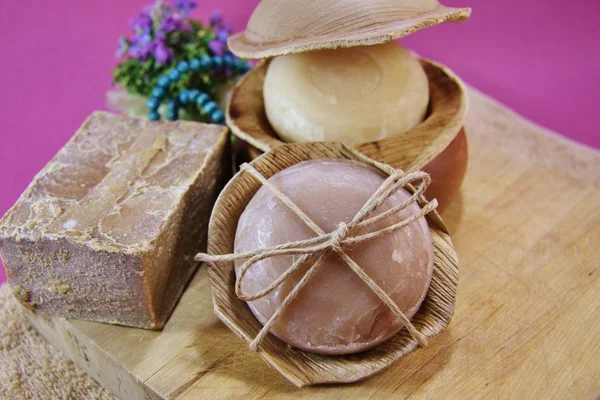 Natural handmade soaps — Stock Photo, Image