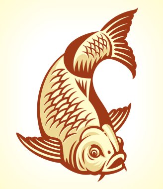 Carp Fish Cartoon clipart