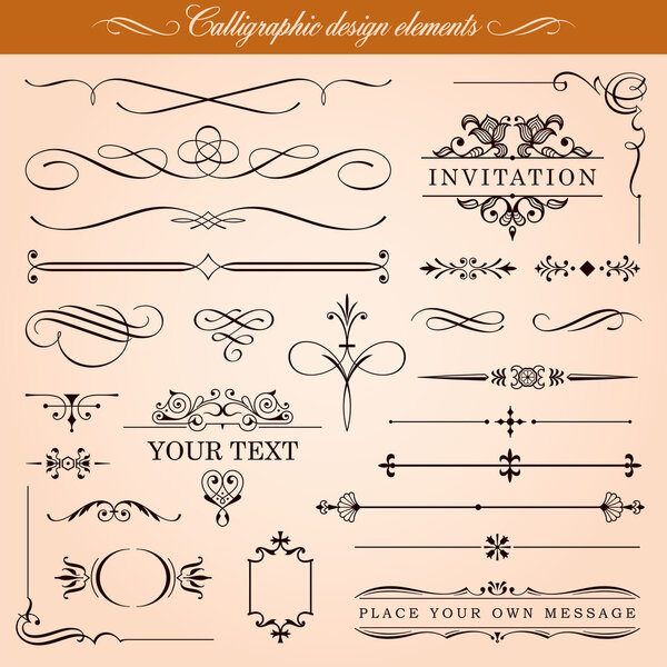 Calligraphic Design Elements and Page Decoration
