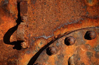 Rusty steel details clipart