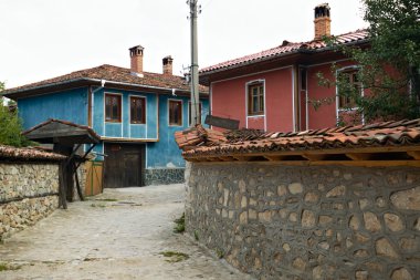 Street in Koprivshtitsa clipart