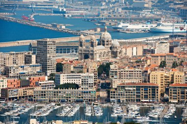 Old harbour of Marseille clipart