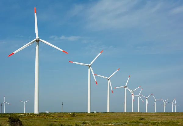 Rüzgar enerjisi üretimi — Stok fotoğraf