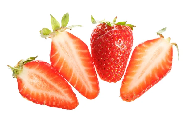 Reife Erdbeerscheiben — Stockfoto
