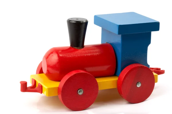 Stock image Wooden toy - locomotive