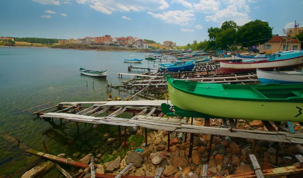 Пристань Ахтополя — стоковое фото