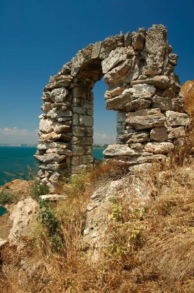 stock image Ancient sea-side stone arch