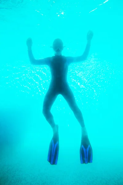 Immersione subacquea in acqua — Foto Stock