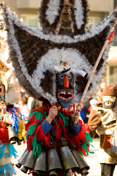 Kuker - máscara de mascarada búlgara tradicional — Foto de Stock