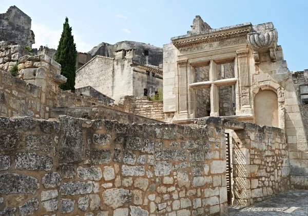 Arquitetura antiga em Baux de Provence — Fotografia de Stock