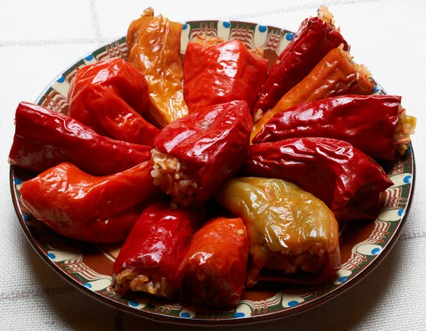 Peperoni tradizionali bulgari soffocati — Foto Stock