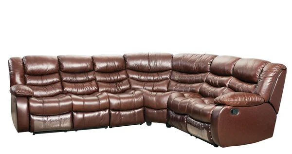 Nowoczesne sofa rozkładana meble na białym tle — Zdjęcie stockowe