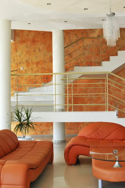 Interior na cor laranja — Fotografia de Stock