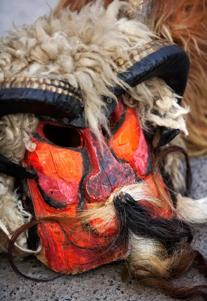 Mask of a kuker, Bulgarian tradition — Stock Photo, Image
