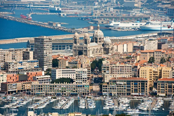 Stary port w Marsylii — Zdjęcie stockowe