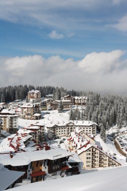 Pamporovo winter resort clipart