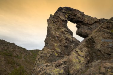 Halkata - a rock phenomenon near Sliven clipart