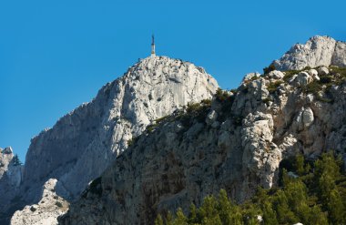 Saint victoire berg in de buurt van Aix-en-Provence