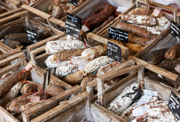 Salsicha francesa feita à mão — Fotografia de Stock