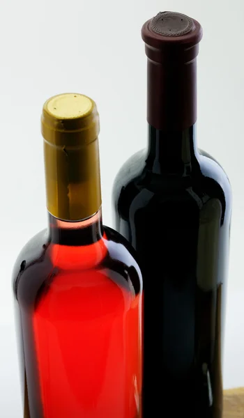 Two selade bottles of wine — Stockfoto
