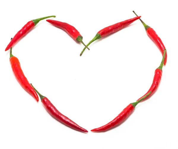 Stock image Heart shape 's chillis