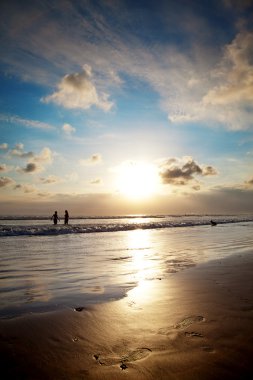 Golden sunset Bali