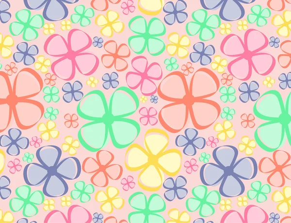 Coloredflowers _ p — стоковый вектор