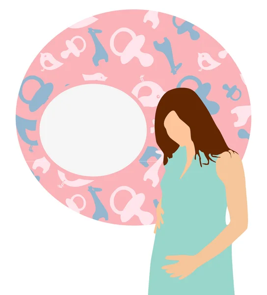 Glücklich _ schwanger — Stockvektor